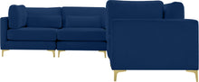 Load image into Gallery viewer, Julia Navy Velvet Modular Sectional (5 Boxes)