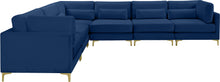 Load image into Gallery viewer, Julia Navy Velvet Modular Sectional (6 Boxes)