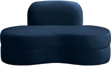 Load image into Gallery viewer, Mitzy Navy Velvet Loveseat