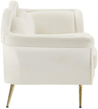 Load image into Gallery viewer, Lips Cream Velvet Loveseat
