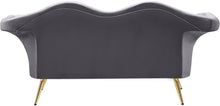 Load image into Gallery viewer, Lips Grey Velvet Loveseat