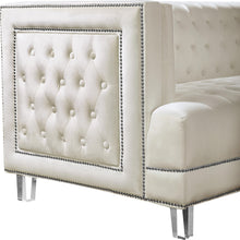 Load image into Gallery viewer, Lucas Cream Velvet Loveseat