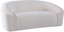 Load image into Gallery viewer, Riley Cream Velvet Loveseat