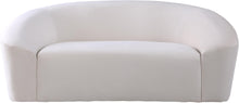 Load image into Gallery viewer, Riley Cream Velvet Loveseat