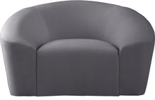 Load image into Gallery viewer, Riley Grey Velvet Chair