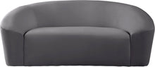 Load image into Gallery viewer, Riley Grey Velvet Loveseat