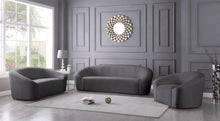 Load image into Gallery viewer, Riley Grey Velvet Chair