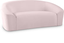 Load image into Gallery viewer, Riley Pink Velvet Loveseat