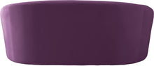 Load image into Gallery viewer, Riley Purple Velvet Loveseat