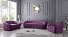 Load image into Gallery viewer, Riley Purple Velvet Chair