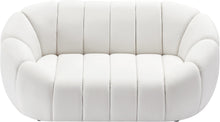 Load image into Gallery viewer, Elijah Cream Velvet Loveseat