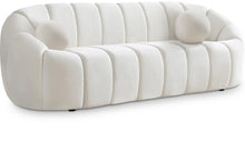 Load image into Gallery viewer, Elijah Cream Velvet Sofa