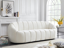Load image into Gallery viewer, Elijah Cream Velvet Sofa