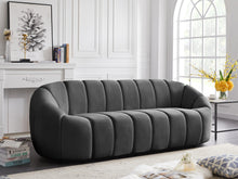 Load image into Gallery viewer, Elijah Grey Velvet Sofa