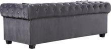 Load image into Gallery viewer, Bowery Grey Velvet Loveseat