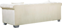 Load image into Gallery viewer, Kayla Cream Velvet Loveseat