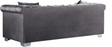 Load image into Gallery viewer, Kayla Grey Velvet Loveseat
