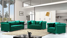 Load image into Gallery viewer, Kayla Green Velvet Sofa