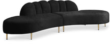 Load image into Gallery viewer, Divine Black Velvet 2pc. Sectional