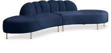 Load image into Gallery viewer, Divine Navy Velvet 2pc. Sectional