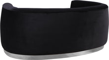 Load image into Gallery viewer, Julian Black Velvet Loveseat