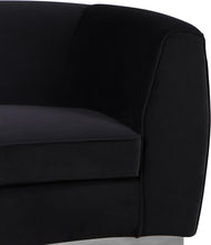 Load image into Gallery viewer, Julian Black Velvet Loveseat