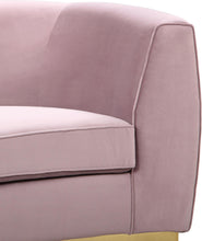 Load image into Gallery viewer, Julian Pink Velvet Loveseat