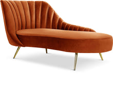 Load image into Gallery viewer, Margo Cognac Velvet Chaise