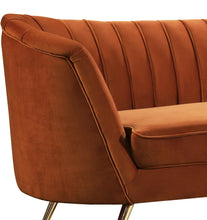 Load image into Gallery viewer, Margo Cognac Velvet Chair