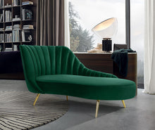Load image into Gallery viewer, Margo Green Velvet Chaise