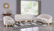Load image into Gallery viewer, Shelly Cream Velvet Chair
