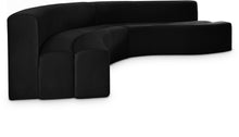 Load image into Gallery viewer, Curl Black Velvet 2pc. Sectional