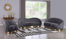 Load image into Gallery viewer, Shelly Grey Velvet Chair