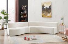 Load image into Gallery viewer, Curl Cream Velvet 2pc. Sectional