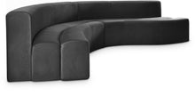 Load image into Gallery viewer, Curl Grey Velvet 2pc. Sectional