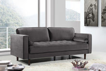 Load image into Gallery viewer, Emily Grey Velvet Sofa