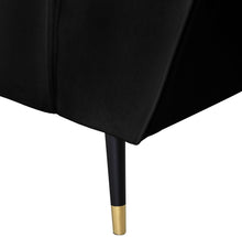 Load image into Gallery viewer, Beaumont Black Velvet Loveseat