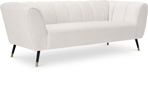 Beaumont Cream Velvet Sofa