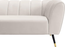 Load image into Gallery viewer, Beaumont Cream Velvet Loveseat