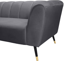 Load image into Gallery viewer, Beaumont Grey Velvet Loveseat