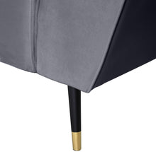 Load image into Gallery viewer, Beaumont Grey Velvet Loveseat