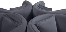 Load image into Gallery viewer, Circlet Grey Velvet Round Sofa Settee