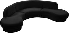 Load image into Gallery viewer, Rosa Black Velvet 3pc. Sectional (3 Boxes)
