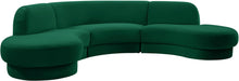 Load image into Gallery viewer, Rosa Green Velvet 3pc. Sectional (3 Boxes)