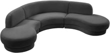 Load image into Gallery viewer, Rosa Grey Velvet 3pc. Sectional (3 Boxes)