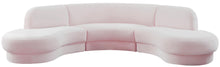 Load image into Gallery viewer, Rosa Pink Velvet 3pc. Sectional (3 Boxes)