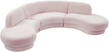 Load image into Gallery viewer, Rosa Pink Velvet 3pc. Sectional (3 Boxes)