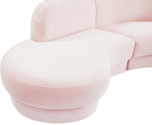 Load image into Gallery viewer, Rosa Pink Velvet 3pc. Sectional (3 Boxes)