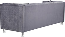 Load image into Gallery viewer, Mariel Grey Velvet Loveseat