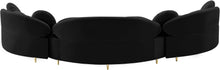 Load image into Gallery viewer, Vivacious Black Velvet 3pc. Sectional (3 Boxes)